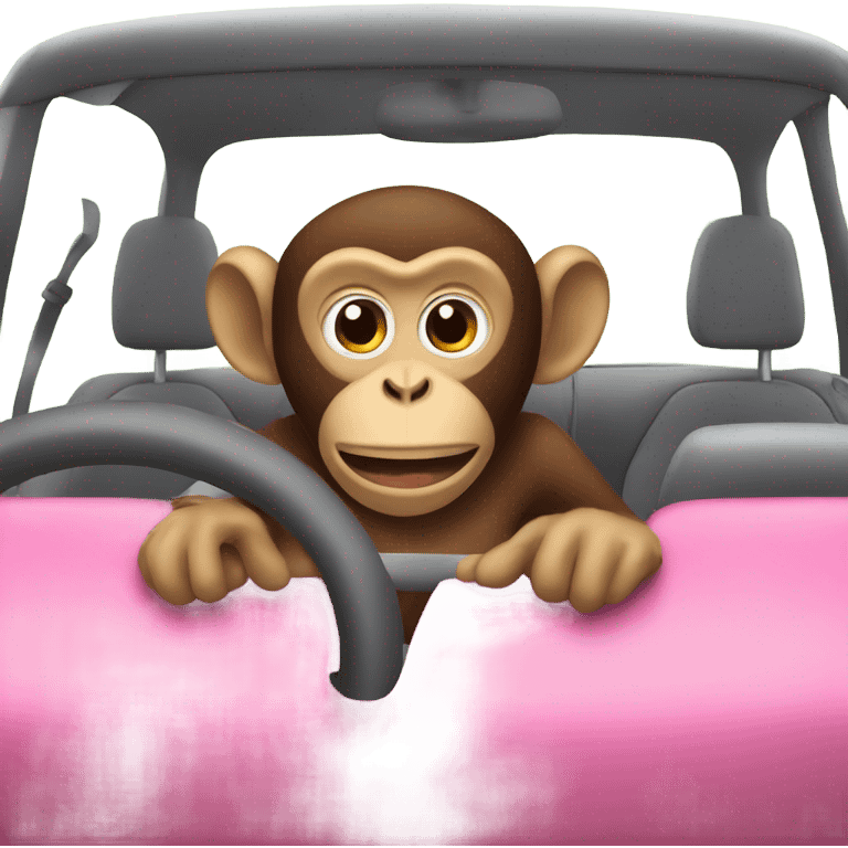 Monkey in a car emoji