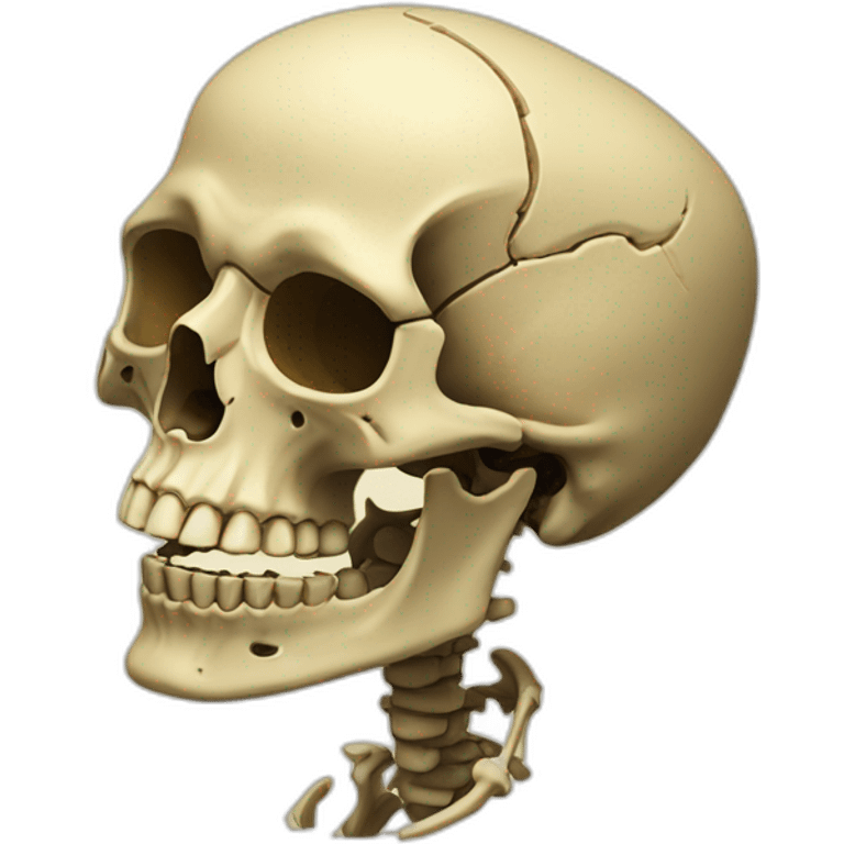 Da Vinci Cursed Skeleton emoji