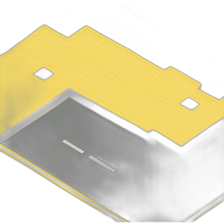 isometric square floor layout yellow lines border emoji