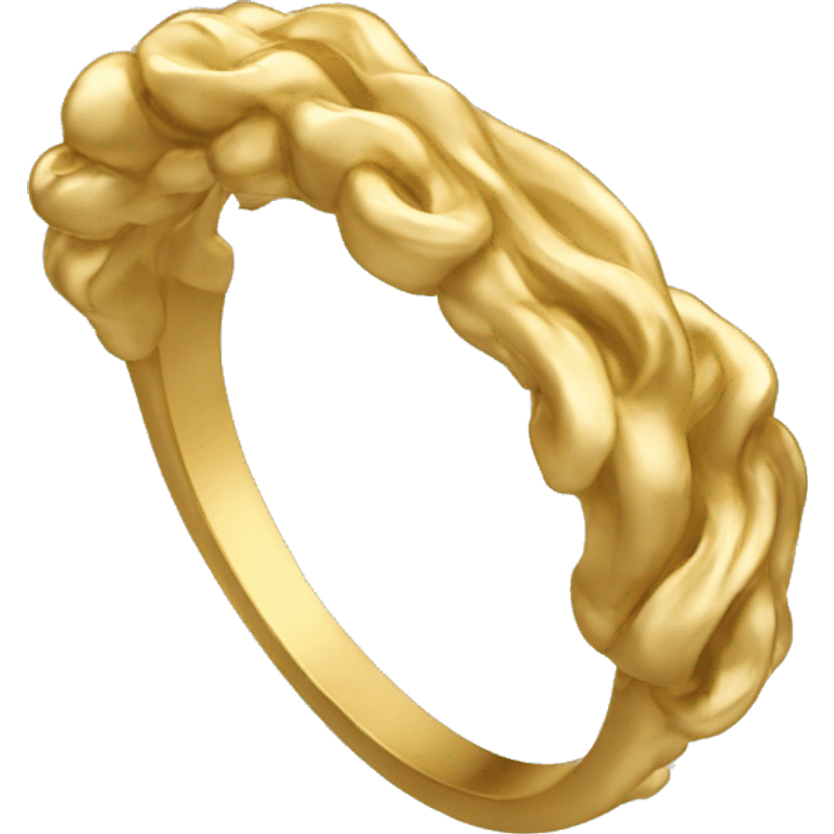 gold wavy ring emoji