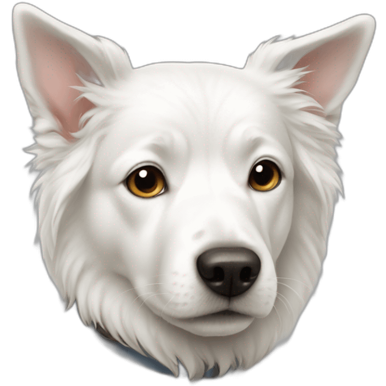 white dog emoji