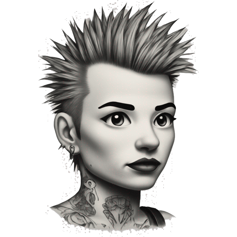 punk tattoo 1975 emoji