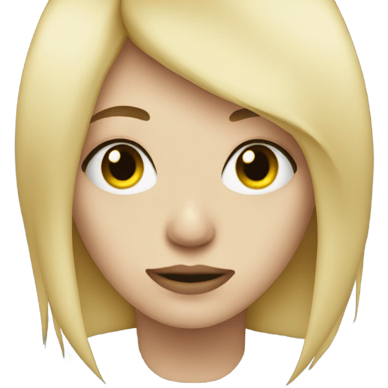 Blonde Emo Girl emoji