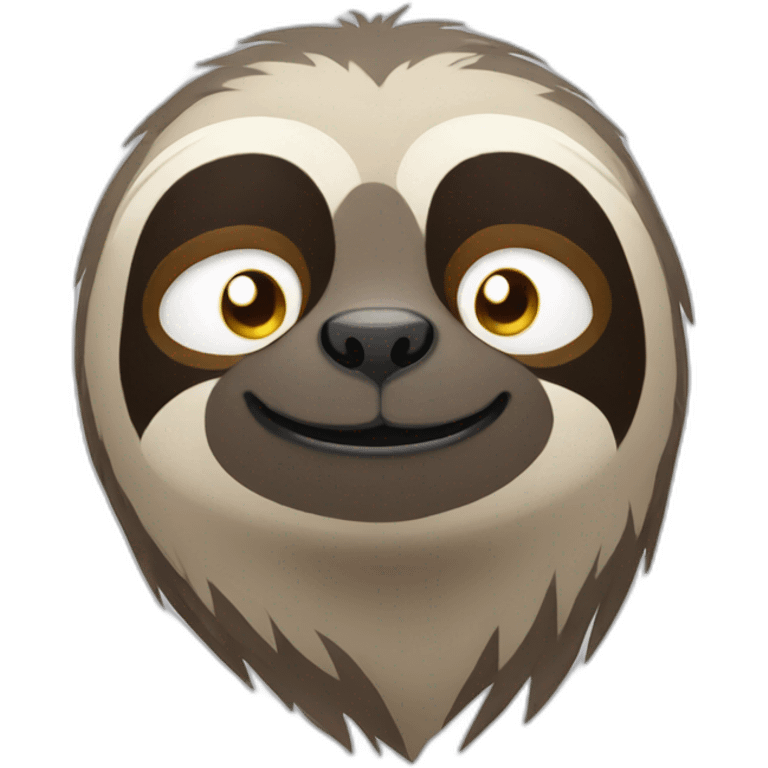 smirk sloth emoji