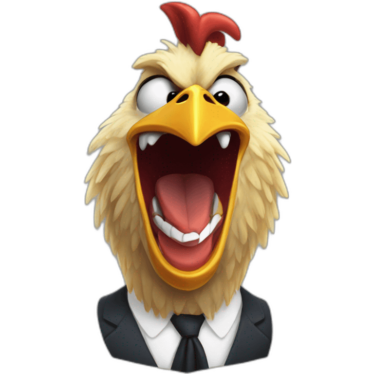 Mauricio macri angry chicken laughing emoji