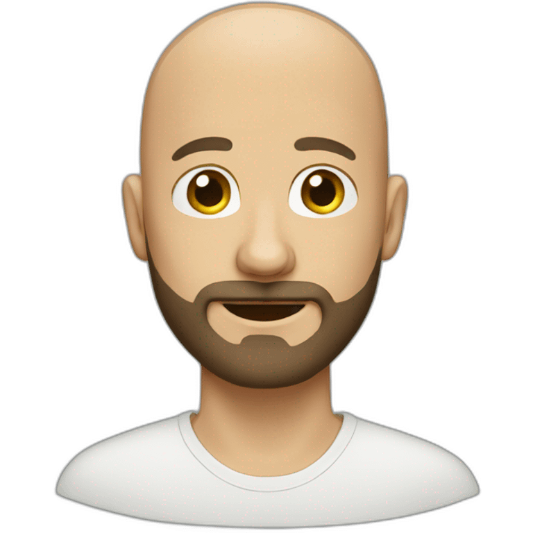 bald guy with beard emoji