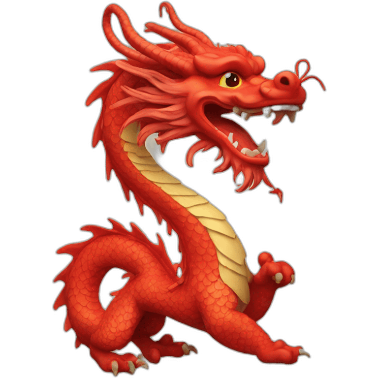 red chinese dragon  emoji