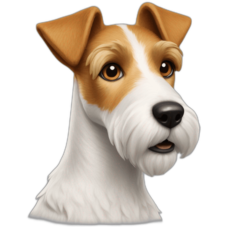 Fox-terrier-pelo-de-alambre-estado-de-alerta emoji