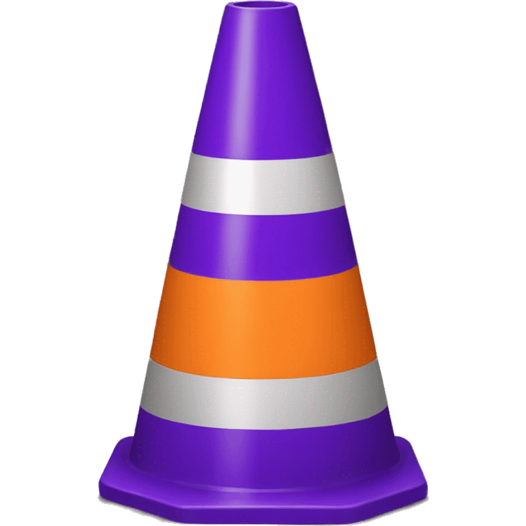 purple traffic cone emoji