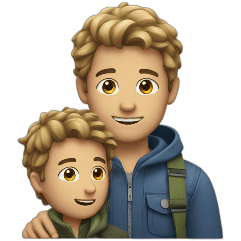 Man and boy emoji