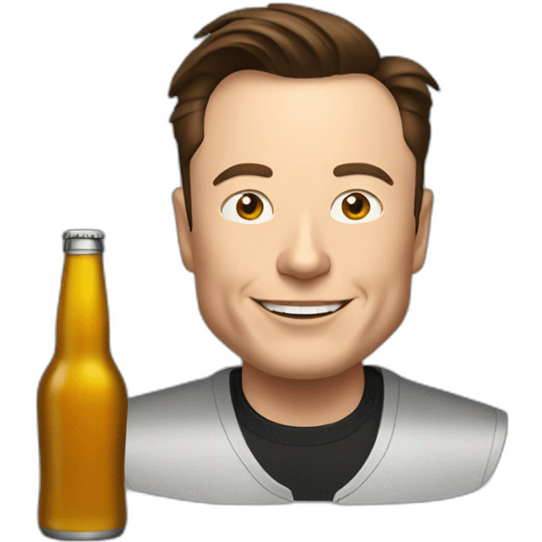 Elon musk do beer emoji