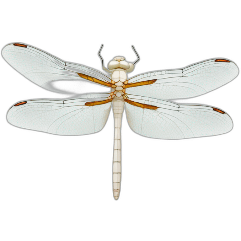 albino white dragonfly emoji