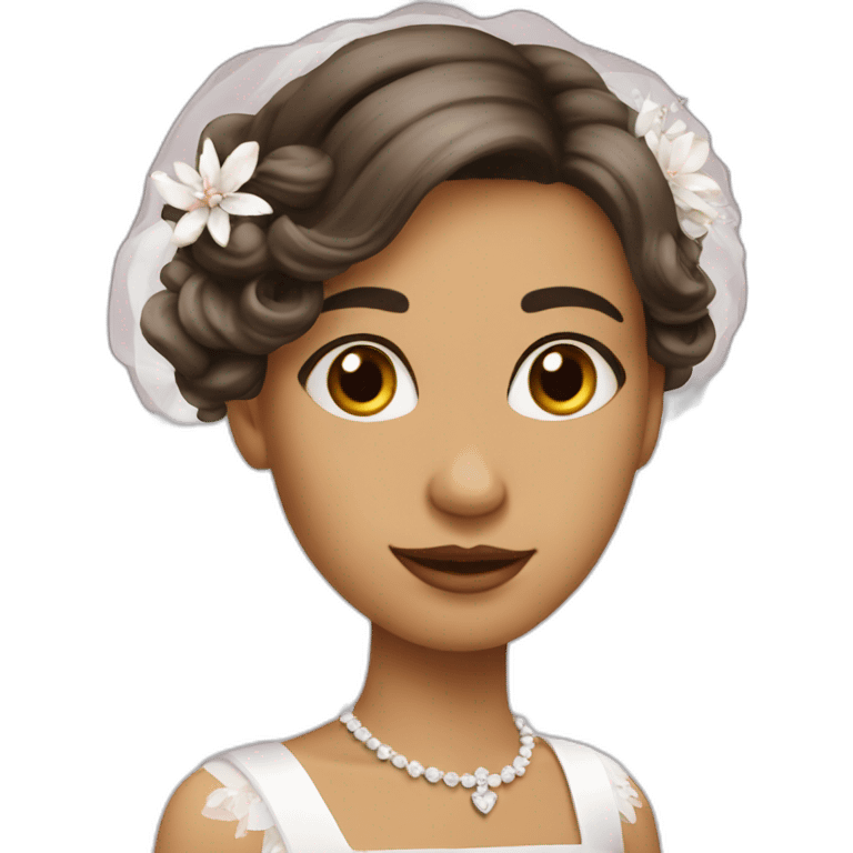 Fille mariage emoji