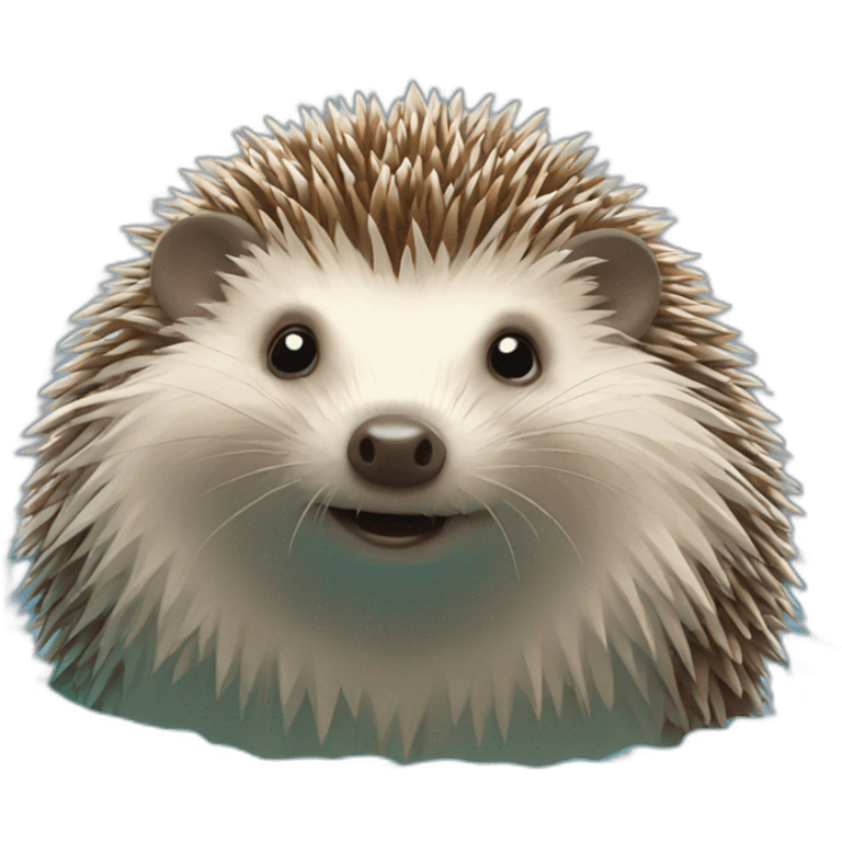 Hedgehog in a pool emoji