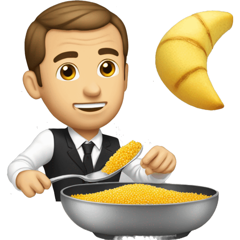 Macron qui mange du couscous  emoji