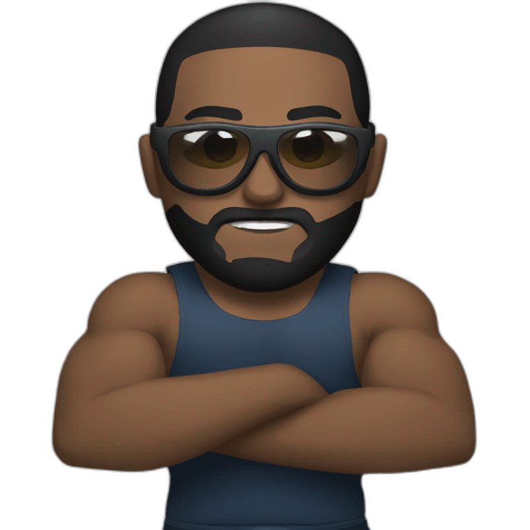 MMA fighter with glases emoji