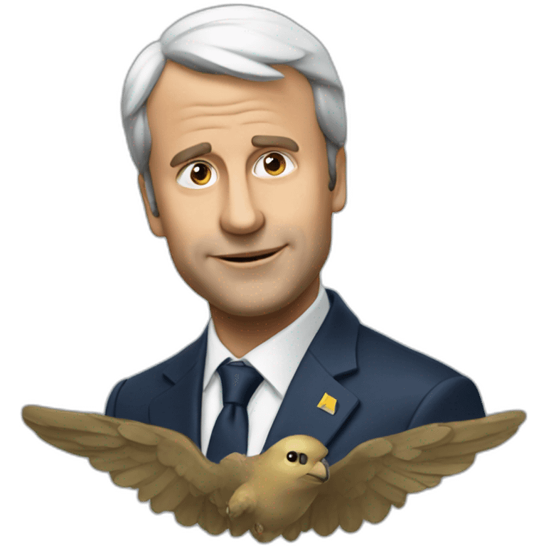 caca sur macron emoji