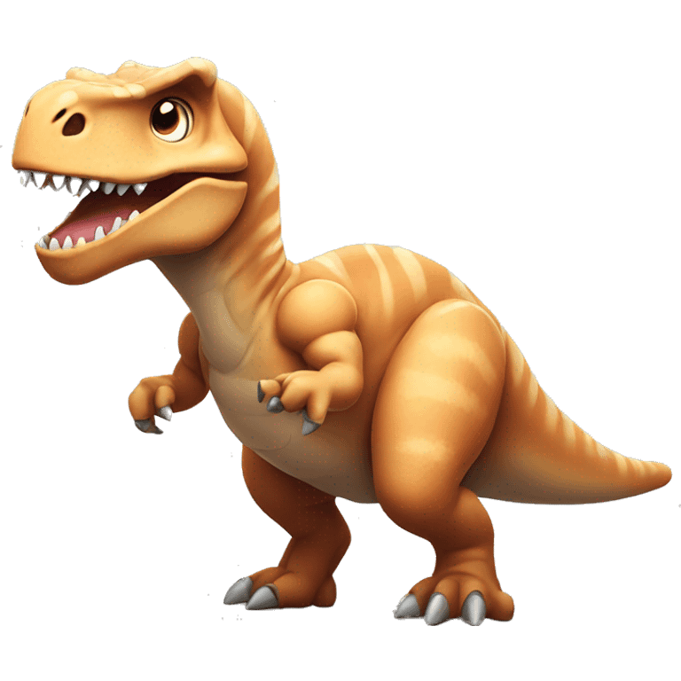 dinosaur with large chest muscles emoji