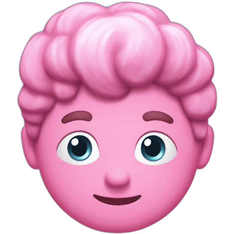 a pink fall guys emoji