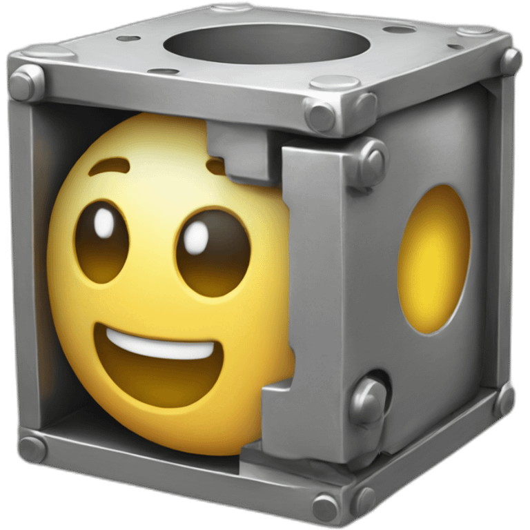 Idea-maker-in-steel-cube emoji