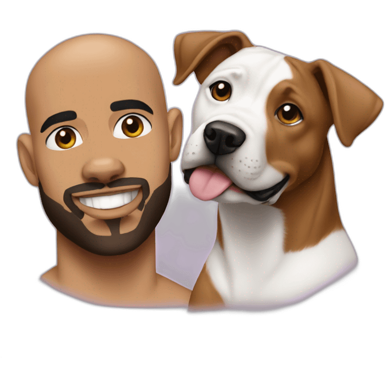 drake and pitbull next to eachother emoji