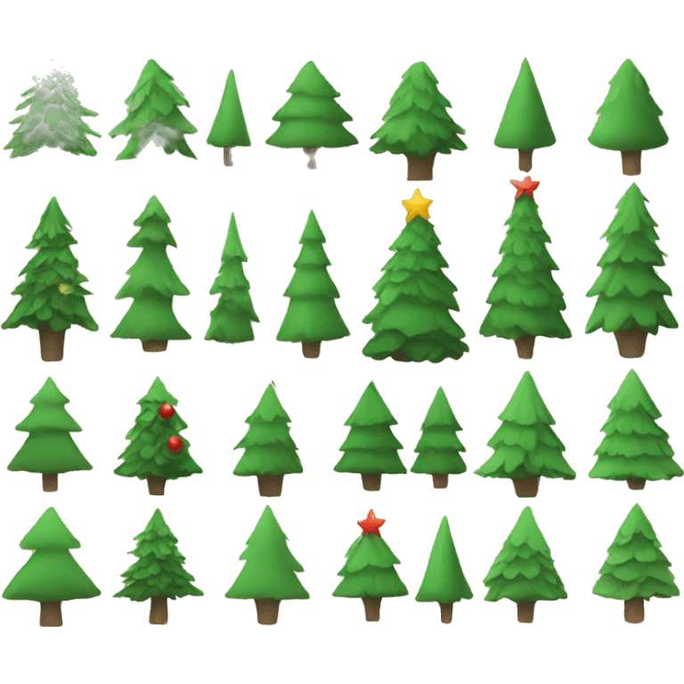 Christmas trees emoji