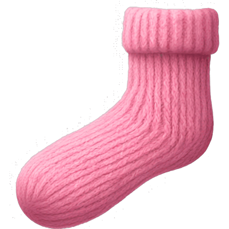 Pink wool sock  emoji