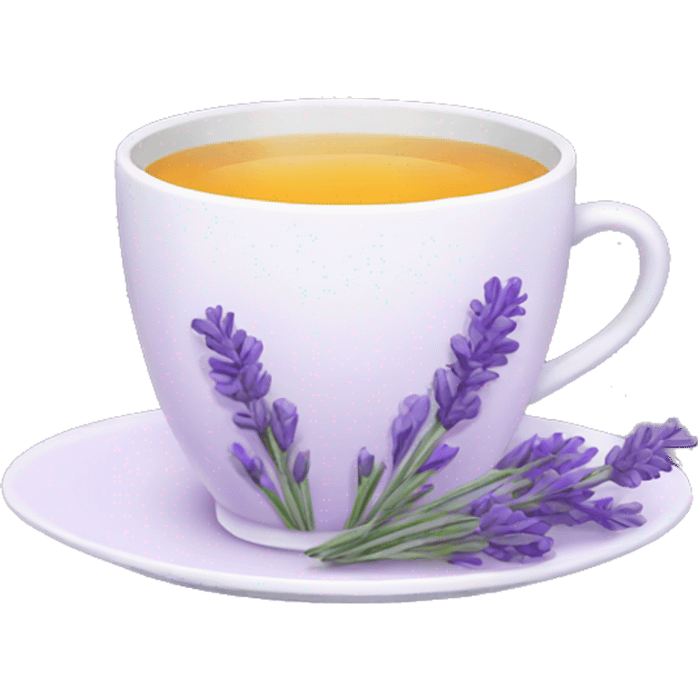 Lavender tea emoji