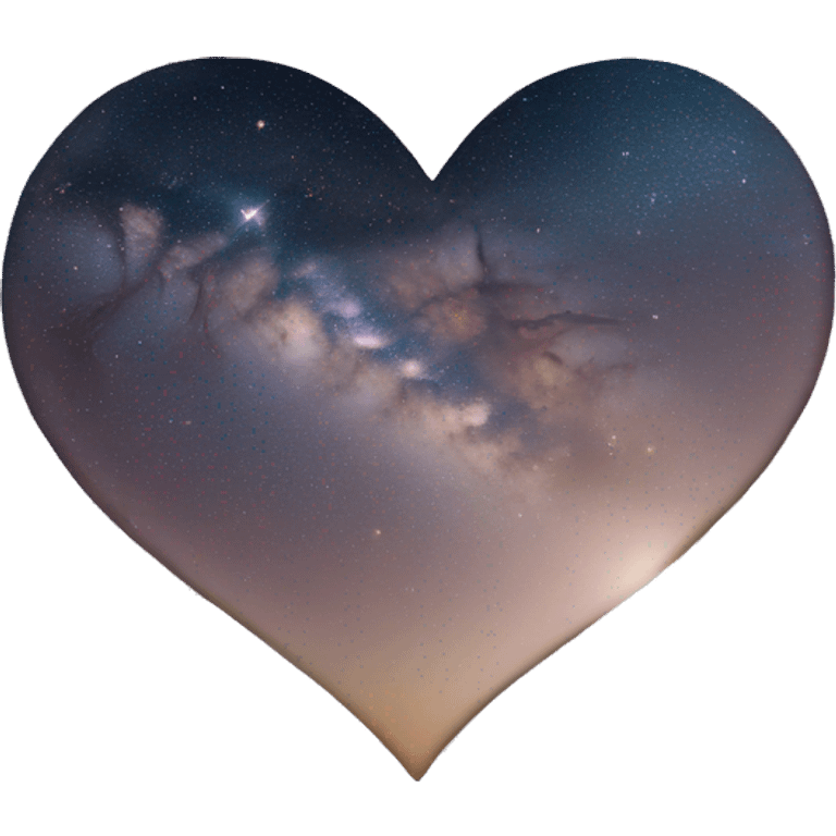 heart shape milky way emoji