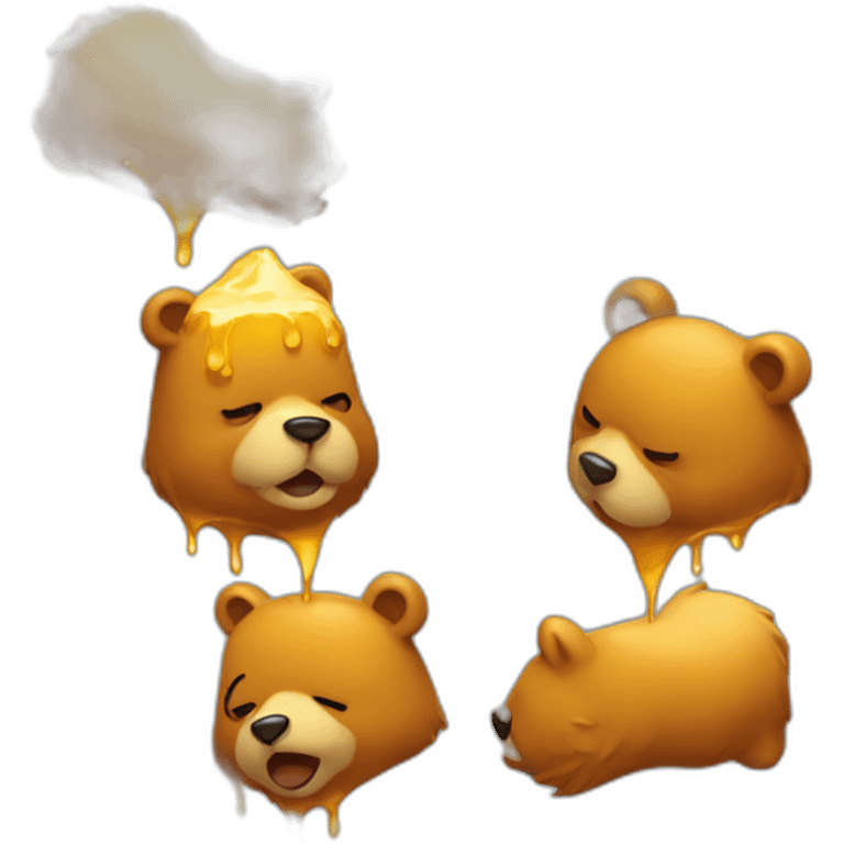 bear dripping in honey emoji