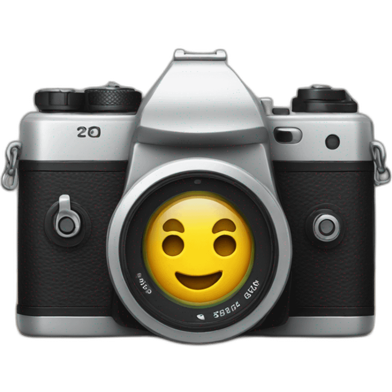 Camera on table emoji