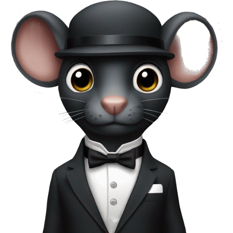 James bond as a black rat emoji