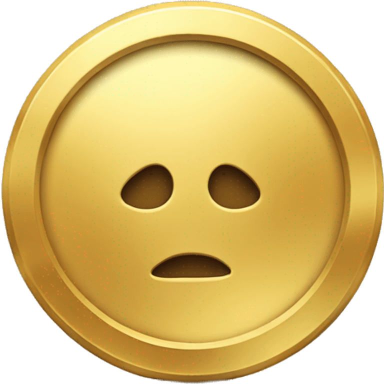 Small gold coin emoji with a ‘0’ in the middle emoji