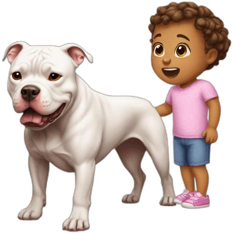 pitbull vs toddler emoji