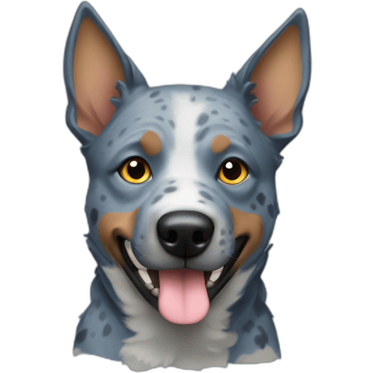 blue cattle dog emoji