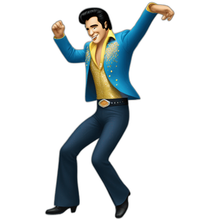 Elvis presley dancing emoji