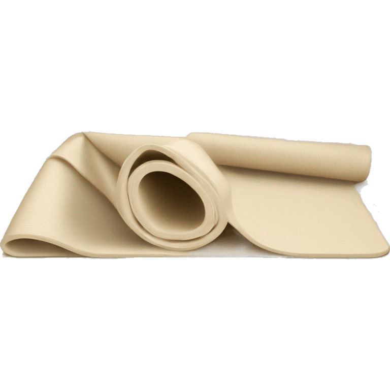 cream colored yoga mat emoji