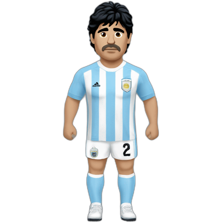 Diego maradona avec un maillot de l'argentine emoji