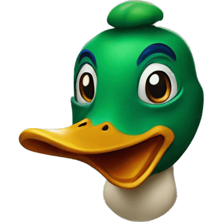 duck that is a clown emoji