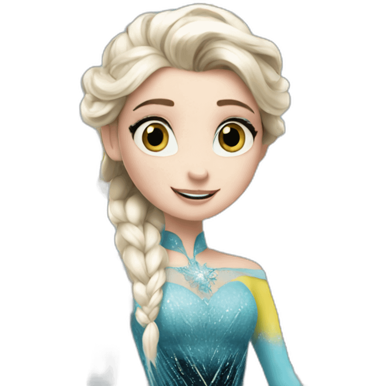 Elsa as minion emoji