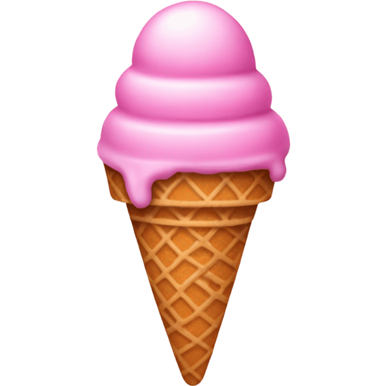 Pink Ice Cream emoji