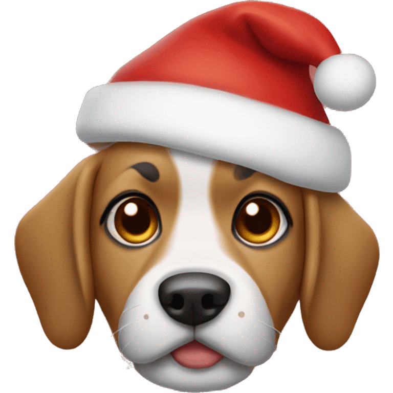 Santa dog  emoji