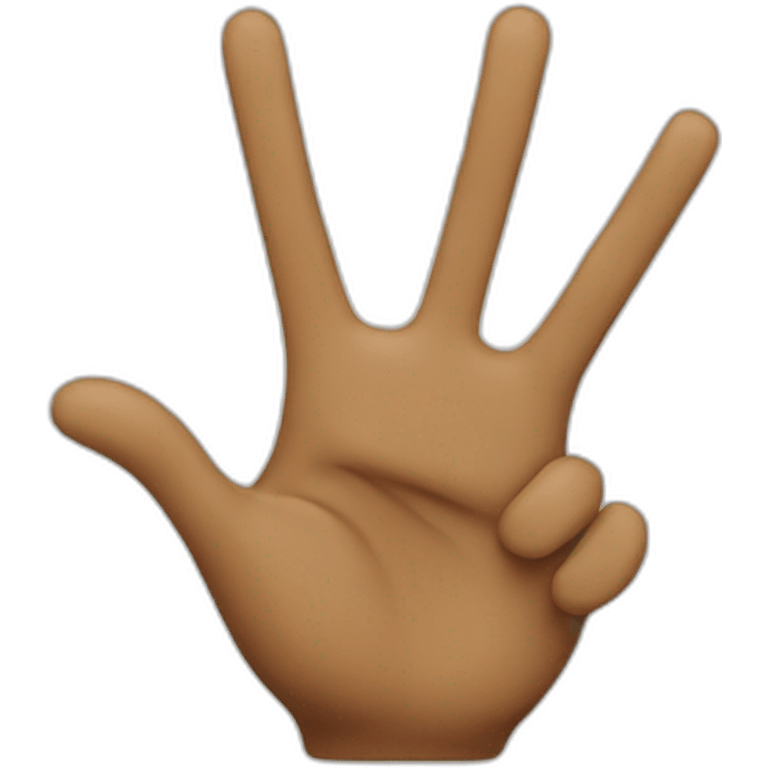 peace hand man emoji