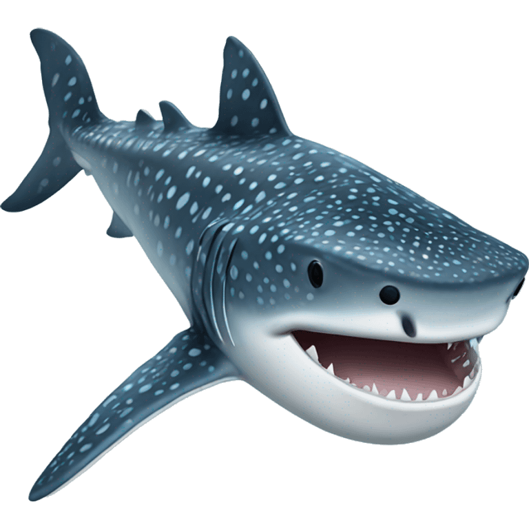 Realistic whale shark emoji