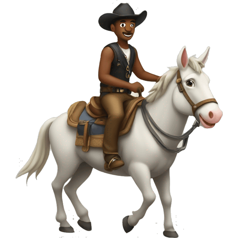 cam riding a mule emoji