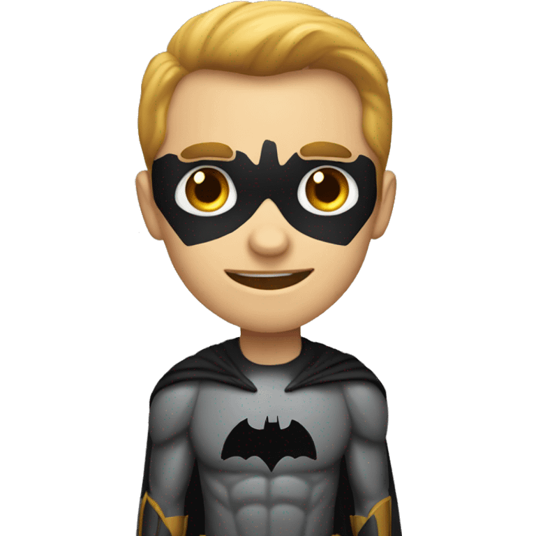 A batman emoji that is not larger than text in message emoji