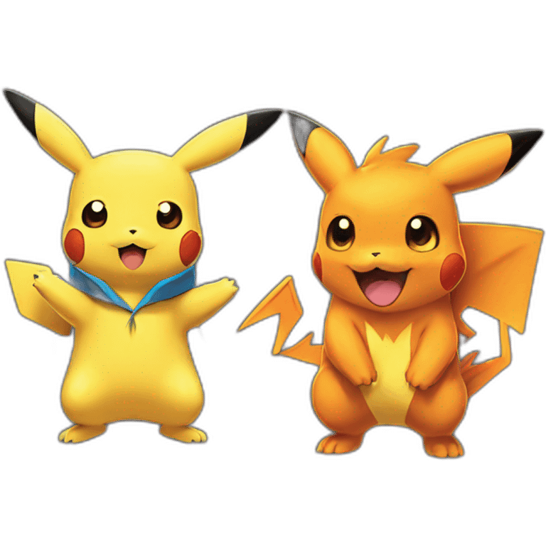 pikachu and charizard emoji