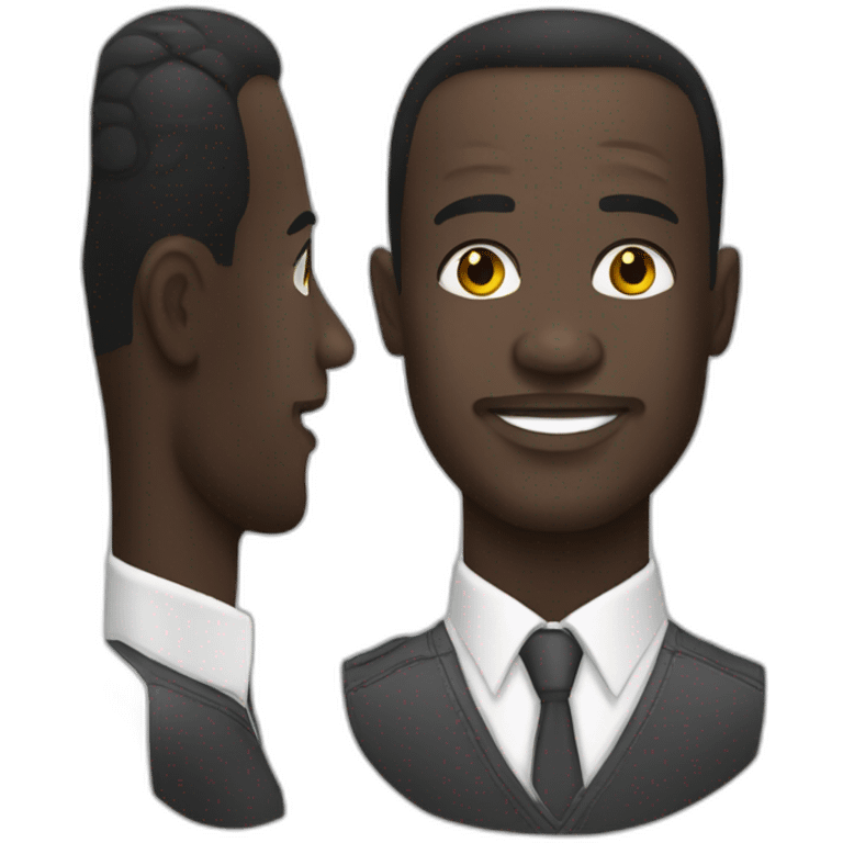 Alassane ouattara barber White emoji