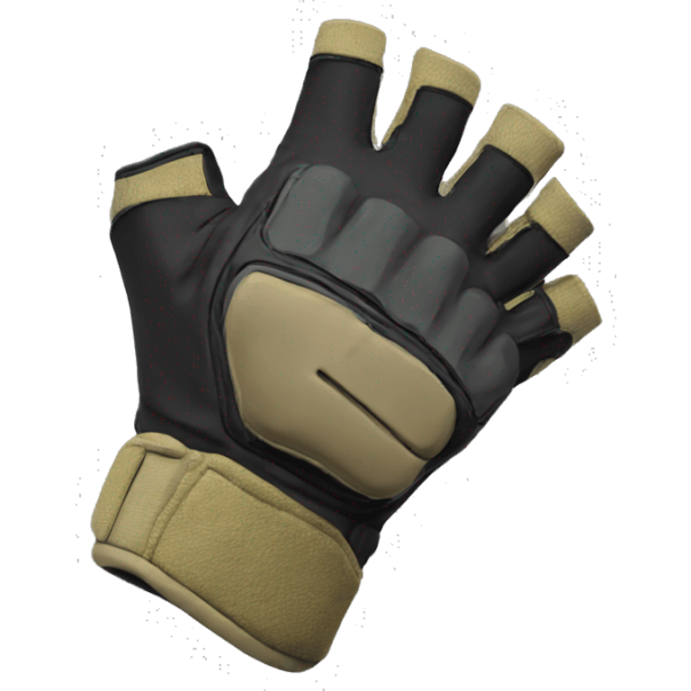 fingerless tactical glove emoji