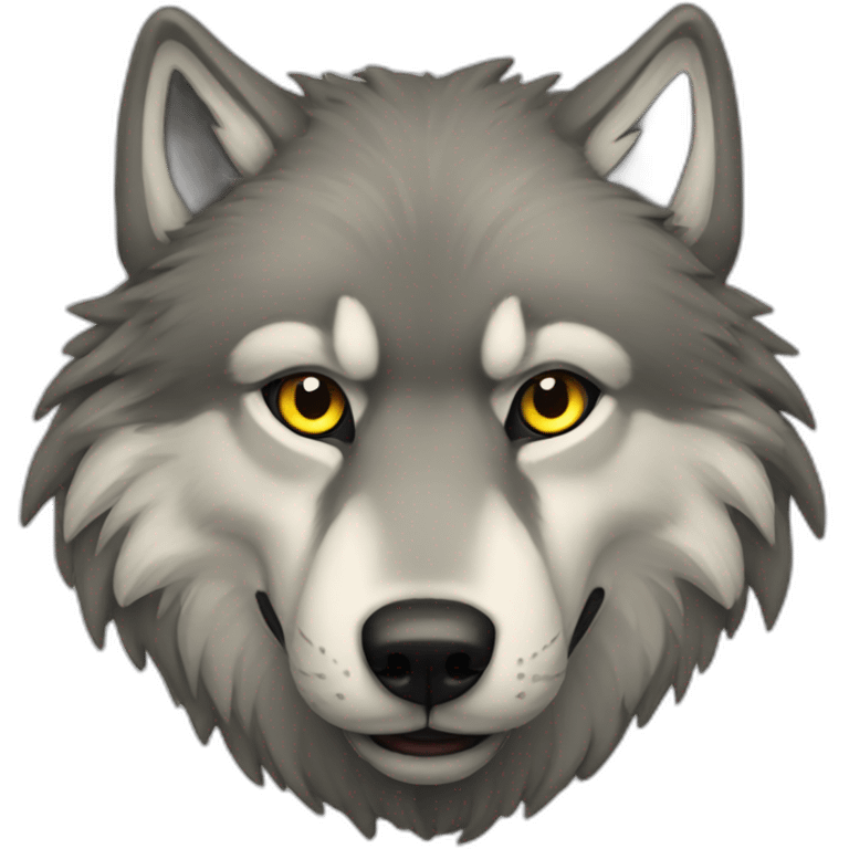 Wolf at the war emoji